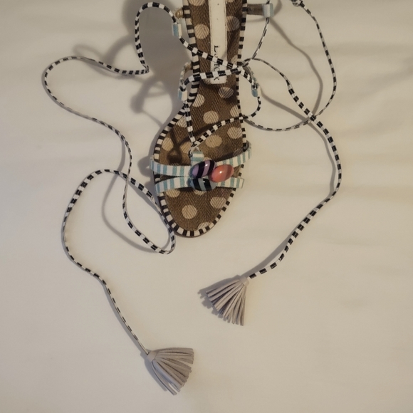 CHRISTIAN LACROIX Rare Multi Color Pattern Heels Size 8-1/2 Women's - Picture 2 of 10